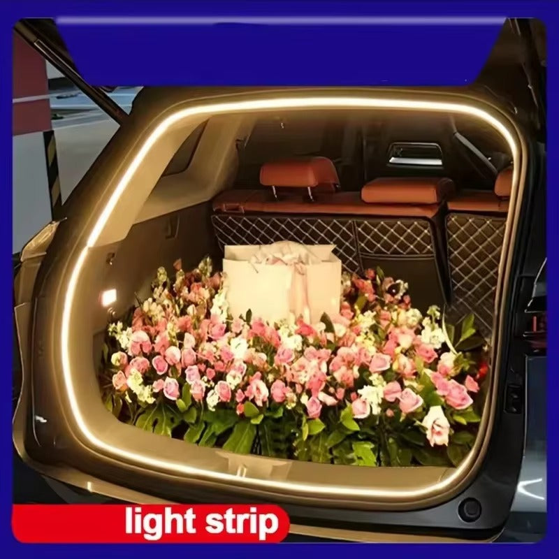 Motion Sensor LED Car Trunk Light Strip – Easy Install Ambient Interior Lighting